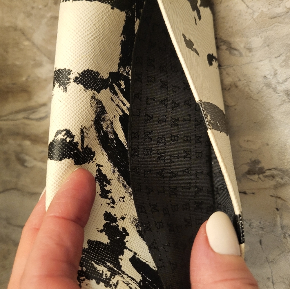 L.A.M.B. Black and White Wallet with Artistic Design - Picture 10 of 14